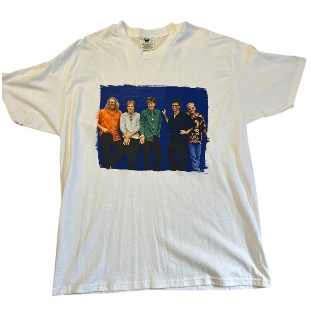 REO Speedwagon Vintage 1998 band North American Tour White T-shirt Size XL